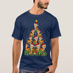 Tijger met kerstmis - wift met kerstmis t-shirt
