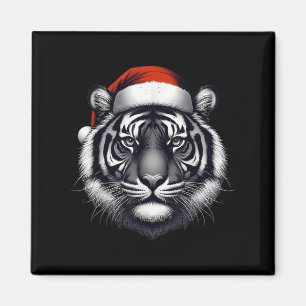 Tijger met kerstmuts kerstmis minnaar dierentuin h magneet