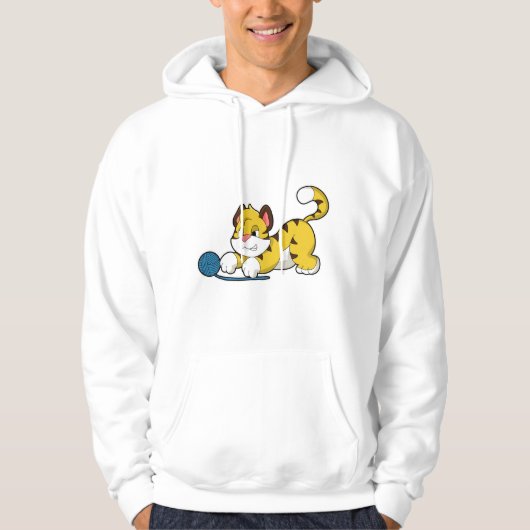 Tijger met kogel van Wollgarens Hoodie (Voorkant)