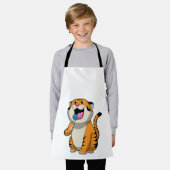 Tijger met Lollipop Schort (Gedragen)