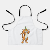 Tijger met partij pet schort (Voorkant)