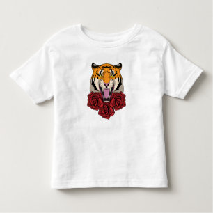 Tijger met Roos Kinder Shirts