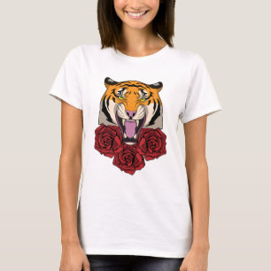 Tijger met Roos T-shirt