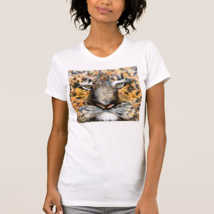 Tijger met T-shirt met hoogte