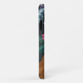Tijger met tropisch hoofddeksel Case-Mate iPhone case (Achterkant/rechts)