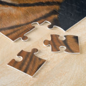 Tijger met tropische kop legpuzzel (Zijkant)