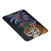 Tijger met tropische kop magneet (Rechterzijde)