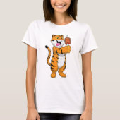 Tijger met vlees t-shirt (Voorkant)