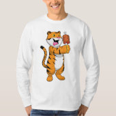 Tijger met vlees t-shirt (Voorkant)