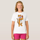 Tijger met vlees t-shirt (Voorkant volledig)