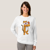 Tijger met vlees t-shirt (Voorkant volledig)