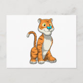 Tijger met vlinder briefkaart (Voorkant)