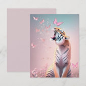 Tijger met vlinders (Voorkant / Achterkant)