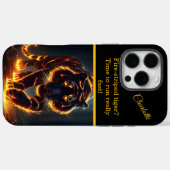 Tijger met vurige uitstraling Case-Mate iPhone case (Achterkant (horizontaal))