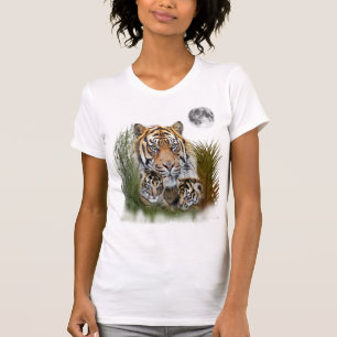 Tijger met welpen T-shirt