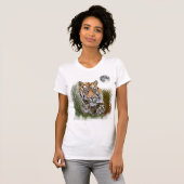 Tijger met welpen T-shirt (Voorkant volledig)
