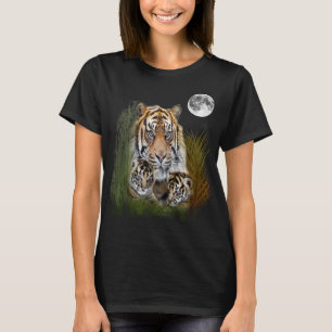 Tijger met welpen T-shirt