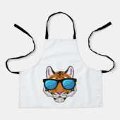 Tijger met zonnebril schort (Voorkant)