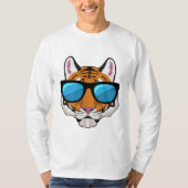 Tijger met zonnebril t-shirt (Voorkant)