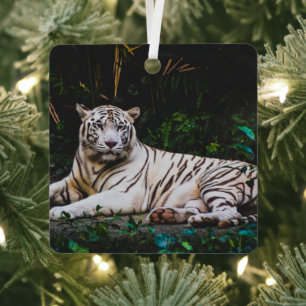 tijger metalen ornament