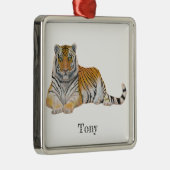 tijger metalen ornament (Rechts)