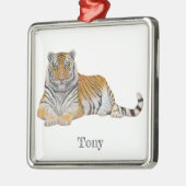 tijger metalen ornament (Links)