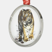 tijger metalen ornament (Links)