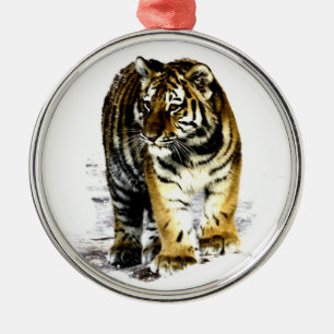 tijger metalen ornament