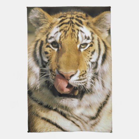 Tijger Michigan Zoo Theedoek (Verticaal)