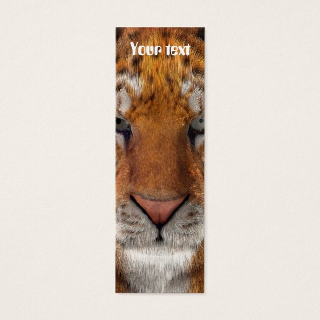 Tijger Mini Visitekaartjes (Voorkant)
