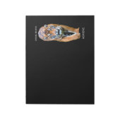 Tijger Modern Elegant Self Improvement Sjabloon Notitieblok (Linkerzijde)