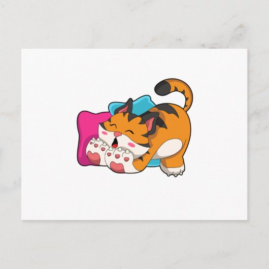 Tijger moe briefkaart (Voorkant)