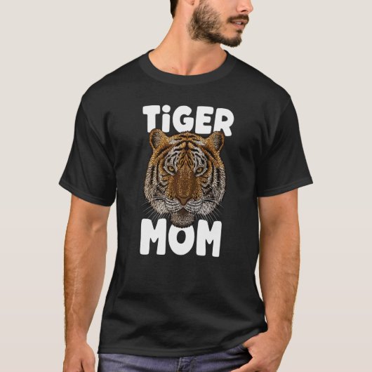 Tijger Moeder Grote Kat Moederdag Dier Meme Wilde T-shirt (Voorkant)