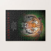 Tijger Motivatie prestatie Legpuzzel (Horizontaal)