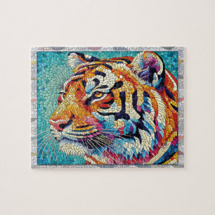 Tijger Mozaïek, Wilde Dieren, Tegels, Cadeau, Legpuzzel