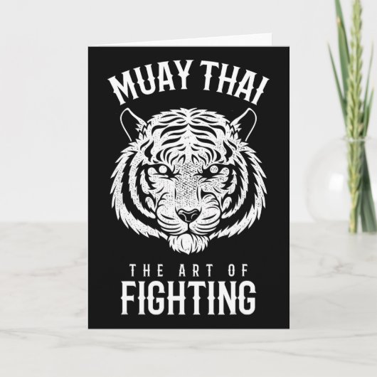 Tijger Muay Thai En Kickboksen Kaart (Voorkant)