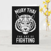 Tijger Muay Thai En Kickboksen Kaart (Gele Bloem)