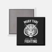 Tijger Muay Thai En Kickboksen Magneet (Voorkant / Achterkant)
