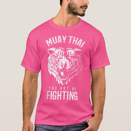 Tijger Muay Thai en kickboksen T-shirt (Voorkant)