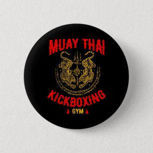 Tijger Muay Thai Kickboksen Gym Mma Trainingscadea Ronde Button 5,7 Cm