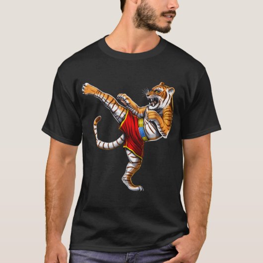 Tijger Muay Thai Vechters T-shirt (Voorkant)