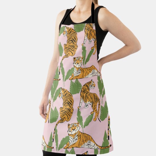 Tijger Naadloos Patroon: Exotische  Stijl Schort (Insitu)