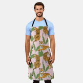 Tijger Naadloos Patroon: Exotische  Stijl Schort (Gedragen)