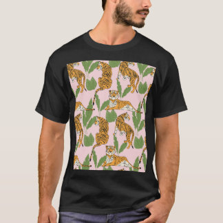 Tijger Naadloos Patroon: Exotische Stijl T-shirt