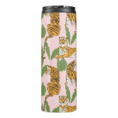 Tijger Naadloos Patroon: Exotische  Stijl Thermosbeker (Achterkant)