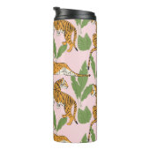 Tijger Naadloos Patroon: Exotische  Stijl Thermosbeker (Geroteerd rechts)