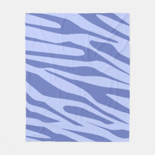 Tijger naadloos patroon in blauwe tinten fleece deken