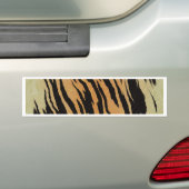 Tijger naadloos patroon textuur achtergrond bumpersticker (Op auto)