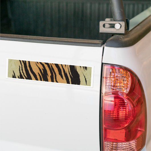 Tijger naadloos patroon textuur achtergrond bumpersticker (Op Truck)