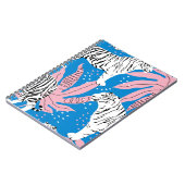 Tijger naadloos patroon, wilde dierenachtergrond,  notitieboek (Linkerzijde)